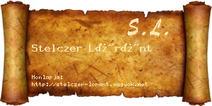 Stelczer Lóránt névjegykártya